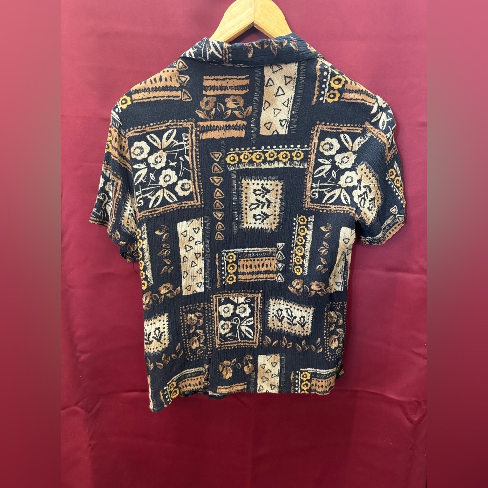 Notations Printed Button-Up - Size Small - Picture 2 of 3